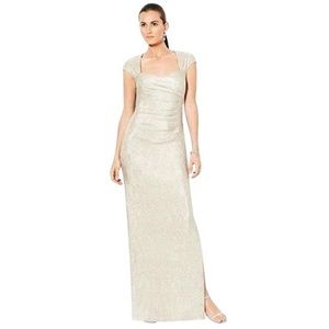 Ralph Lauren Evening Collection Champagne Dress